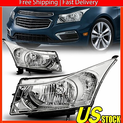 #ad For 11 15 Chevy Direct Fit Cruze Replacement Headlight Front Signal Lamp Pair