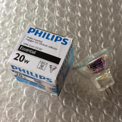 #ad 100PCS Philips Essential Lamp 12V20W MR11 GU4 30° Dichroic Reflector Spot Light