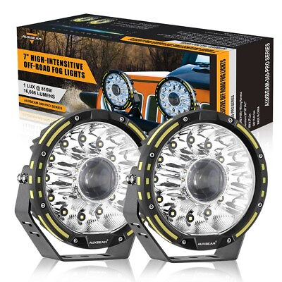 #ad AUXBEAM 360 PRO 7quot;Inch 250W 33332LM Pods LED Work Light Bar Driving Off Road 4WD