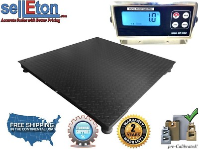 #ad Floor Scale 48quot; X 48quot; 4#x27; X 4#x27; Pallet Size With Rs 232 Port 10000lbs X 1 Lb