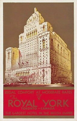 #ad #ad Royal York Hotel Toronto Ontario Canada Early Postcard Unused