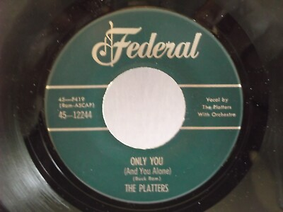 #ad #ad The PlattersFederal 12233quot;Only You And You Alone quot;US7quot; 451955 hit Ramp;BMint