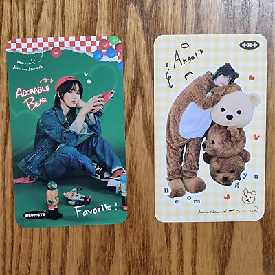 #ad Tomorrow X Together TXT Official Deco Kit Photo Deco Card Beomgyu Genuine Kpop