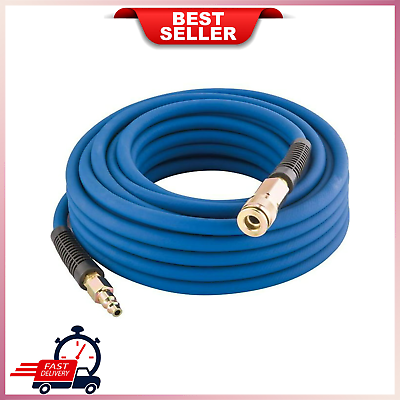 #ad 1 4 in. x 50 ft. PVC Rubber Hybrid Air Hose with Fittings