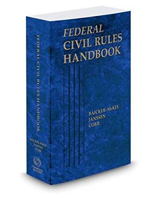 #ad Federal Civil Rules Handbook 2018 ed. Paperback GOOD