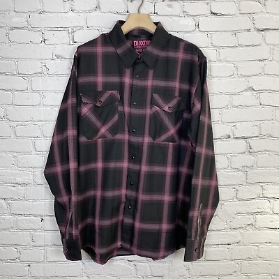 #ad Dixxon Flannel Co Snap On Socket To Breast Cancer Shirt Mens Size 2XL Limited Ed