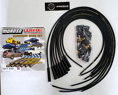 #ad Moroso Mag Tune Universal Spark Plug Wires Kit HEI Straight Boot Unassembled