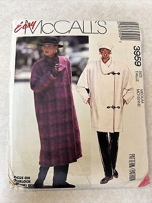 #ad #ad McCalls 3959 Misses Lined Coat Jacket Size Medium