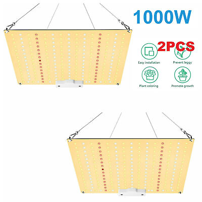 #ad #ad 2PACK LED Grow Light 1000W Panel Full Spectrum Lamp for Indoor Plant Veg Flower