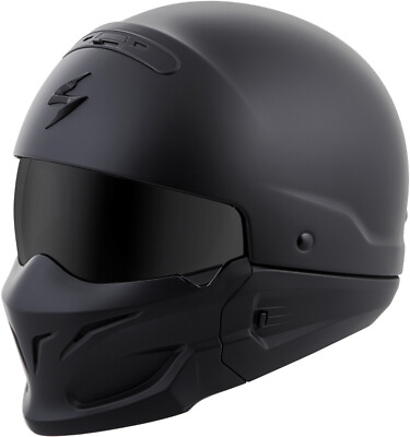 #ad Open Box Scorpion Covert Convertible Motorcycle Helmet Matte Black Size 2XL