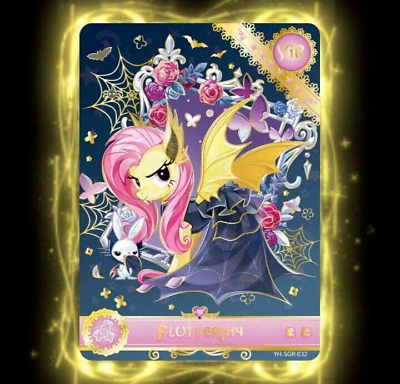 #ad Kayou My Little Pony Offical Series 5 Fluttershy Halloween Card YH SGR 032 NM
