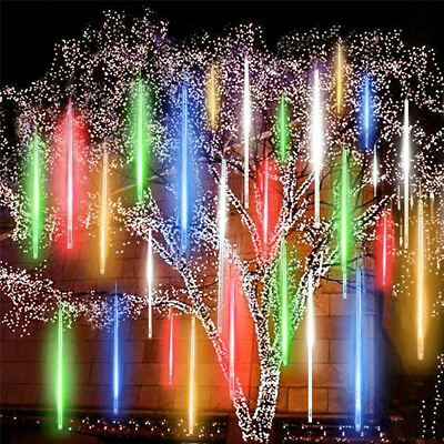360 LED Solar Lights Meteor Shower Rain Tree String Light Garden Party Outdoor r