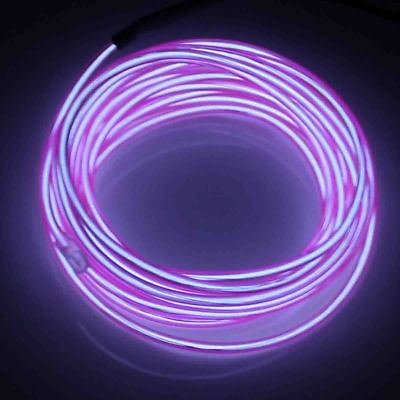 Neon LED Light Glow EL Wire String Strip Rope Tube Decor Car Party Controller