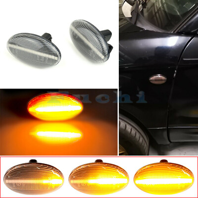 #ad Side Marker Light LED Sequential For Subaru Impreza Wrx Sti 02 07 Liberty Clear