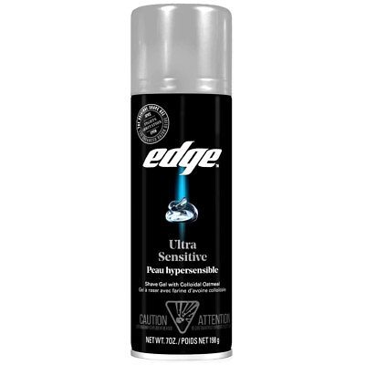 #ad Edge Ultra Sensitive Shave Gel. Moisturizes Protects amp; Soothes your Skin. 7 oz