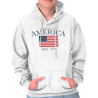 #ad Property Of United States America USA Freedom Adult Long Sleeve Hoodie Sweatshir
