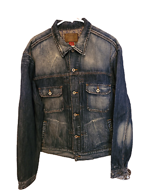 #ad Vintage Marciano For Guess Men#x27;s Blue Denim Trucker Jacket XXL 2XL Lot 01 210517