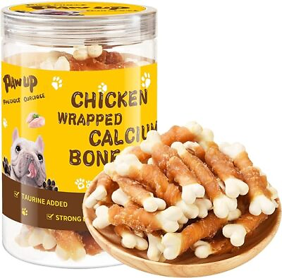#ad For Small Dogs Dog Treats Chicken Wrapped Calcium Bone Training Treats 12.5 oz
