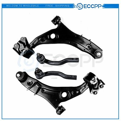 #ad 4Pc Lower Control Arms Ball Joints Outer Tie Rod Ends For 2007 2013 Mazda CX 9