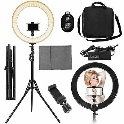 #ad #ad 18quot; LED SMD Ring Light Kit with Stand 6500K Dimmable Makeup Phone Camera Youtube