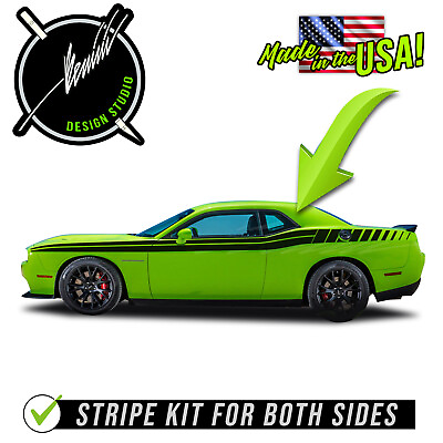 #ad Side Racing Stripes FITS 2008 2014 2015 2023 Dodge Challenger
