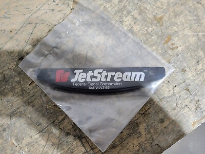 #ad Federal Signal jetstream lightbar name plate and gasket Brand new