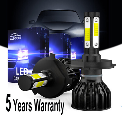 #ad 9003 H4 Bright LED Headlight Bulbs Kit For Renault Megane Sedan 4 Door 2001 2010