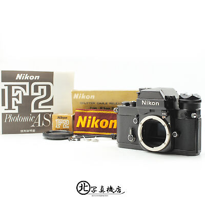 #ad CLA#x27;d MINT Nikon F2 Photomic AS Black 35mm Film Camera body From JAPAN