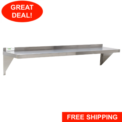 #ad 12quot; x 60quot; NSF Wholesale Stainless Steel Restaurant Kitchen Solid Wall Shelf