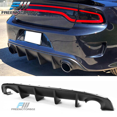 #ad Fits 15 23 Dodge Charger SRT OE Style Rear Diffuser Bumper Lip PP