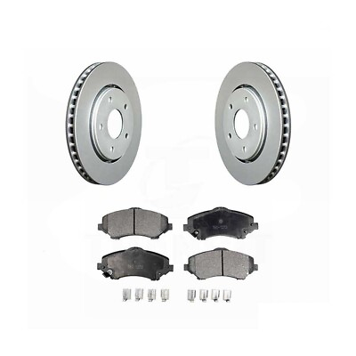 #ad Front Ceramic Brake Pad amp; Coated Rotors For Single Piston Caliper OPEN BOX