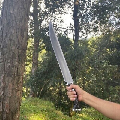 #ad Custom Handmade D2 Tool Steel Blade Survival Machete Sword Hunting Camping KNIFE