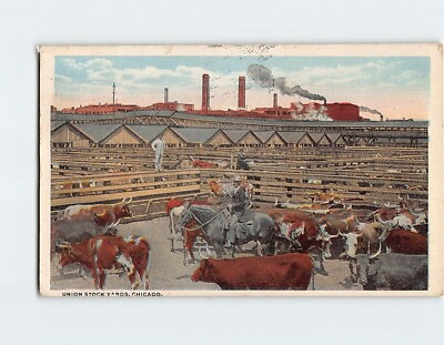 #ad #ad Postcard Union Stock Yards Chicago Illinois