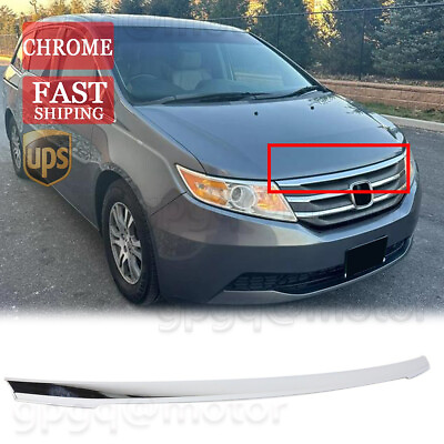 #ad For Honda Odyssey 11 13 Chrome New Grille Trim Grill Upper HO1217105 75105TK8A01