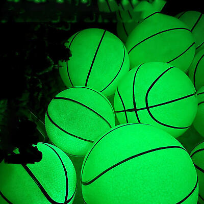 #ad Illuminated Basketball Glowing Reflective 18cm 7inch Luminous Night Light Ball