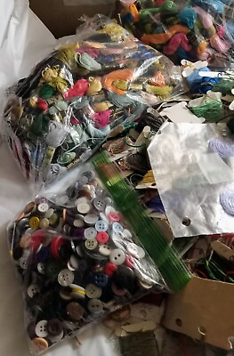 #ad Huge Lot Of Vintage Embroidery Floss