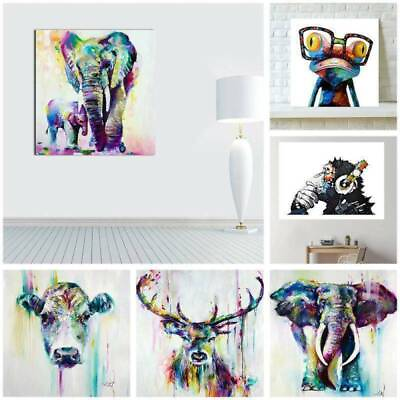 #ad Canvas Animal Print Modern Wall Art Oil Painting Hanging Picture Room Hall Decor