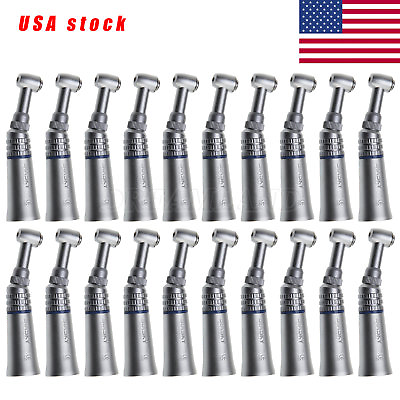 #ad 20Pcs Push Button Dental Contra Angle Low Speed Handpiece Fit NSK US Stock