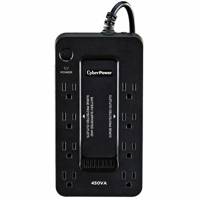 #ad CyberPower SE450G1 8 Outlet 450VA PC Battery Back Up System and Surge Protector