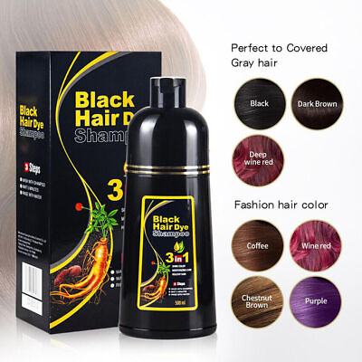 #ad #ad Shampoo 500ml Hair Dye Hair Dye Instant Fast Permanent Natural Coconut DYE Color