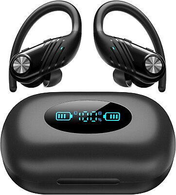 #ad 2024 Bluetooth Ear hook Wireless Headset Headphones for iPhone Samsung Android