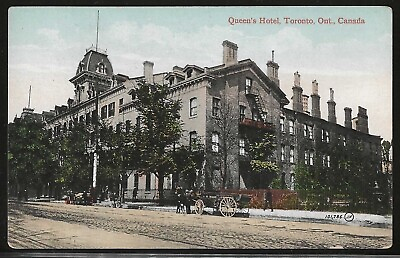 #ad #ad Queens Hotel Toronto Ontario Canada Early Postcard Unused