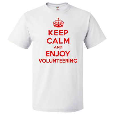 #ad #ad Keep Calm and Enjoy Volunteering T shirt Funny Tee