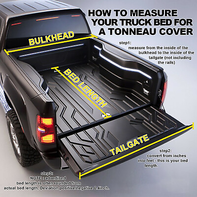 #ad 5FT Hard Truck Bed Tonneau Cover For 2019 2022 Ford Ranger 4 Fold Low Profile