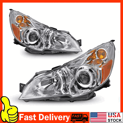#ad For 2010 2014 Subaru Legacy Outback Projector Headlights Headlamps LeftRight