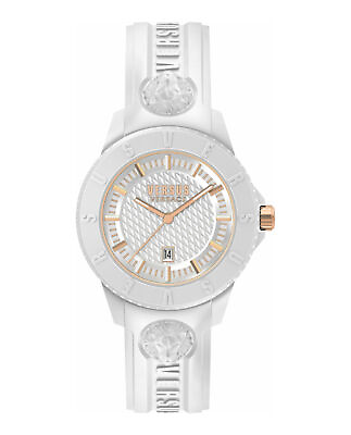 #ad Versus Versace Mens Tokyo R White 43mm Strap Fashion Watch