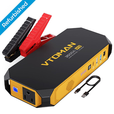 #ad VTOMAN V12 Jump Starter with Portable Laptop Charger 3500A Car Jump Starter Box