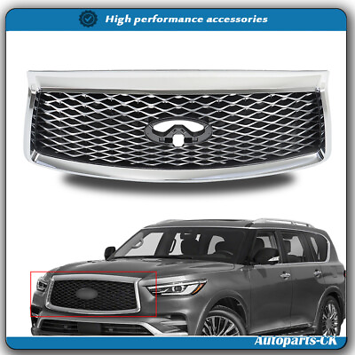 #ad #ad For 18 19 2021 INFINITI QX80 Front Upper Grille W Camera Option Grill 623106GW0A