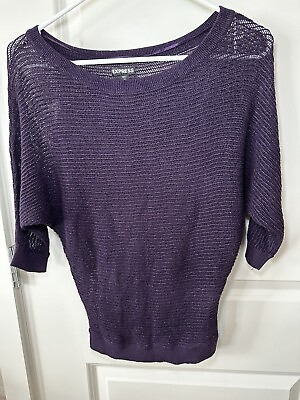 #ad Express 3 4 Sleeve Dolman Size XS Purple