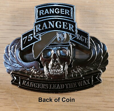 #ad 75th Ranger Regiment US Army Commemorative Challenge Coin 2quot; 147